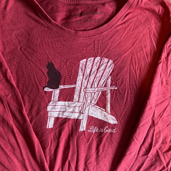 Life Is Good Long Sleeve Crusher Tee - Picture 1 of 5